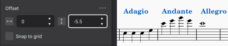 Align elements manually