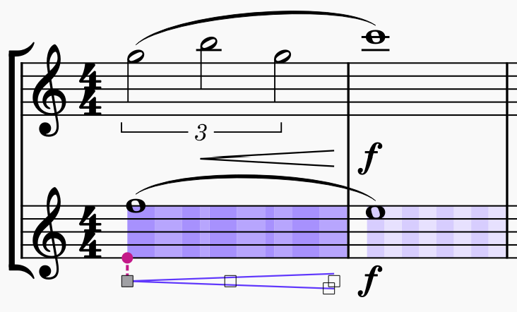 Anchors visualisation other staves